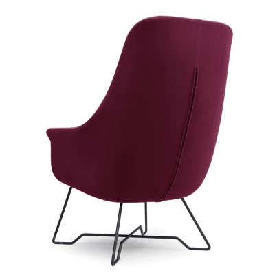 Čalouněné konferenční křeslo GANDER - bordó