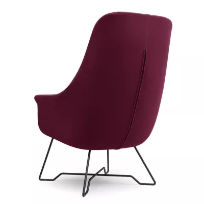 Čalouněné konferenční křeslo GANDER - bordó