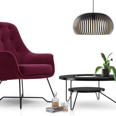 Čalouněné konferenční křeslo GANDER - bordó