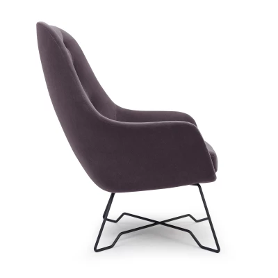 Čalouněné konferenční křeslo GANDER - světlé grafitové