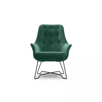 Čalouněné konferenční křeslo GANDER - zelené 1