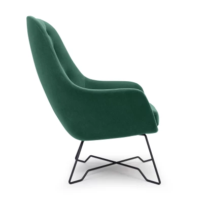 Čalouněné konferenční křeslo GANDER - zelené 1