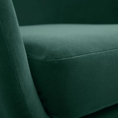 Čalouněné konferenční křeslo GANDER - zelené 1