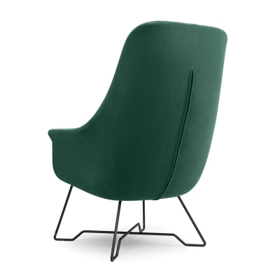 Čalouněné konferenční křeslo GANDER - zelené 1