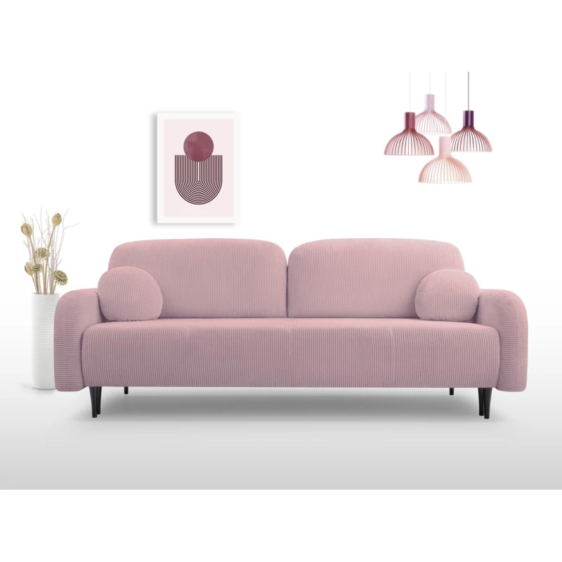 Rozkládací dvousedačka s úložným prostorem WHITBY - růžová