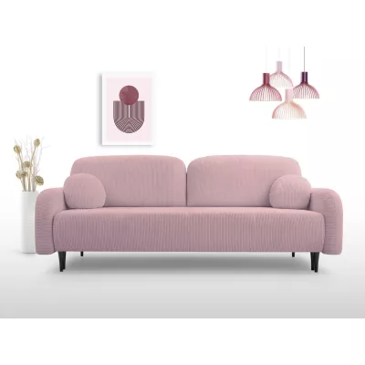 Rozkládací dvousedačka s úložným prostorem WHITBY - růžová