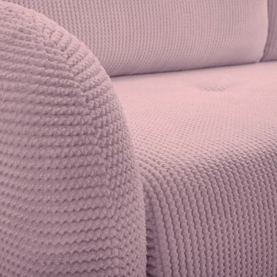 Rozkládací dvousedačka s úložným prostorem WHITBY - růžová