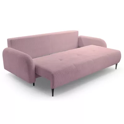 Rozkládací dvousedačka s úložným prostorem WHITBY - růžová