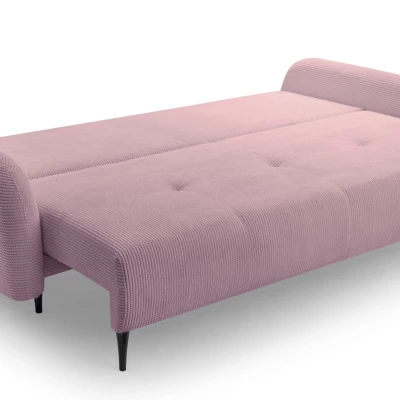 Rozkládací dvousedačka s úložným prostorem WHITBY - růžová