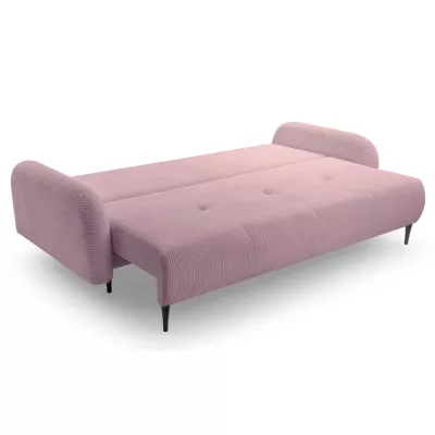 Rozkládací dvousedačka s úložným prostorem WHITBY - růžová