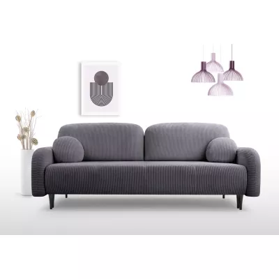 Rozkládací dvousedačka s úložným prostorem WHITBY - antracitová