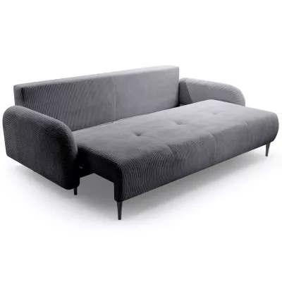 Rozkládací dvousedačka s úložným prostorem WHITBY - antracitová