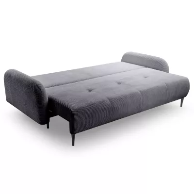 Rozkládací dvousedačka s úložným prostorem WHITBY - antracitová