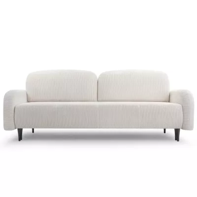 Rozkládací dvousedačka s úložným prostorem WHITBY - krémová