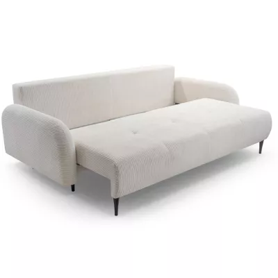 Rozkládací dvousedačka s úložným prostorem WHITBY - krémová