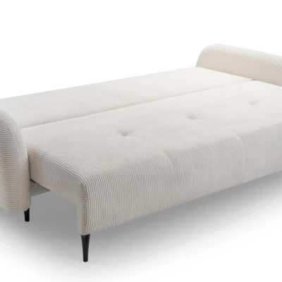 Rozkládací dvousedačka s úložným prostorem WHITBY - krémová