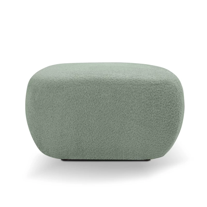 Čalouněný taburet kostka COBOURG - tmavý mátový