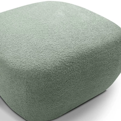 Čalouněný taburet kostka COBOURG - tmavý mátový