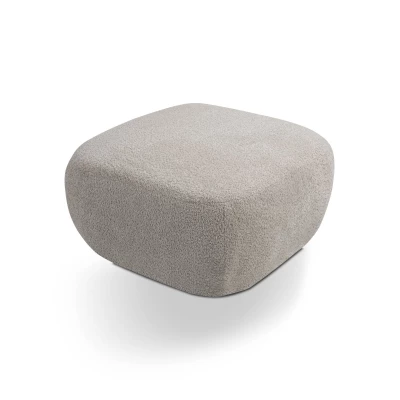 Čalouněný taburet kostka COBOURG - šedý