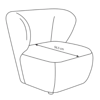 Čalouněné křeslo HALIFAX 1 - krémové