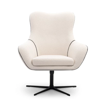 Otočné křeslo LESLI 1 - bílé