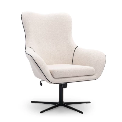 Otočné křeslo LESLI 1 - bílé