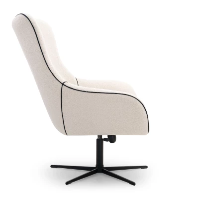 Otočné křeslo LESLI 1 - bílé