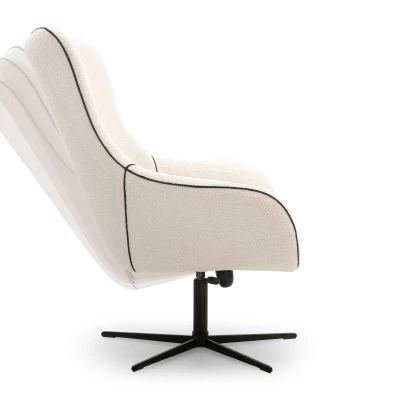 Otočné křeslo LESLI 1 - bílé