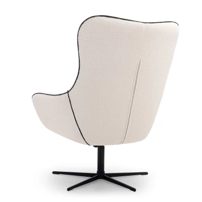 Otočné křeslo LESLI 1 - bílé