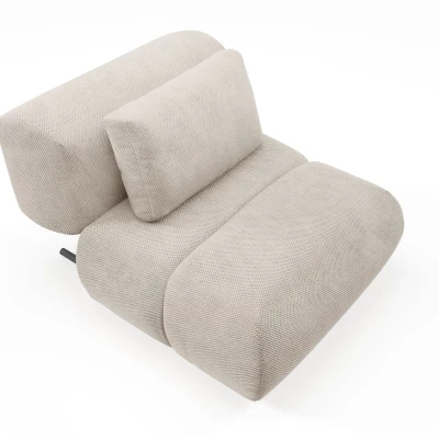 Čalouněné křeslo OSHAWA - béžové 1