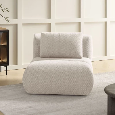 Čalouněné křeslo OSHAWA - béžové 1