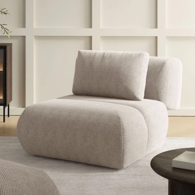 Čalouněné křeslo OSHAWA - béžové 1