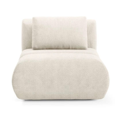 Čalouněné křeslo OSHAWA - krémové