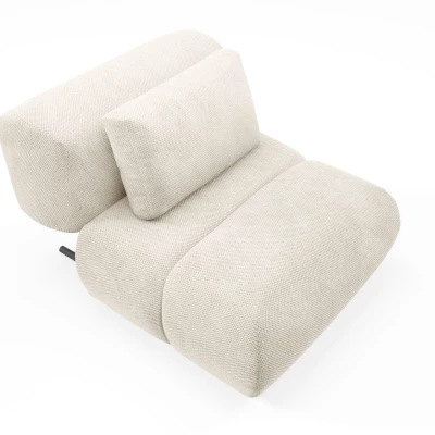 Čalouněné křeslo OSHAWA - krémové