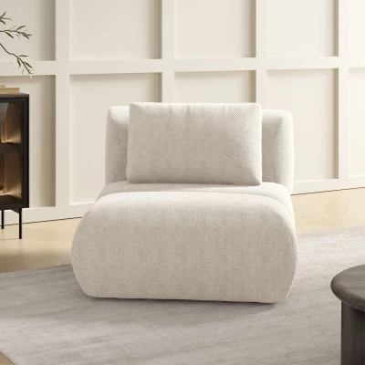 Čalouněné křeslo OSHAWA - krémové