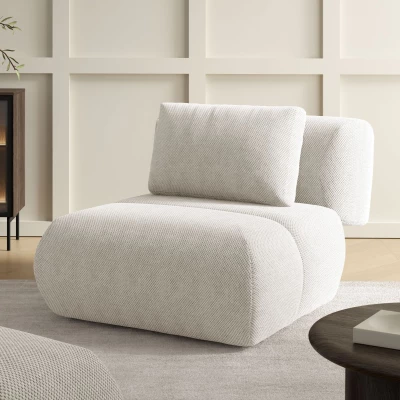 Čalouněné křeslo OSHAWA - krémové