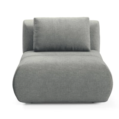 Čalouněné křeslo OSHAWA - ocelové šedé