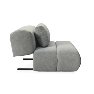 Čalouněné křeslo OSHAWA - ocelové šedé