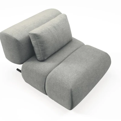 Čalouněné křeslo OSHAWA - ocelové šedé