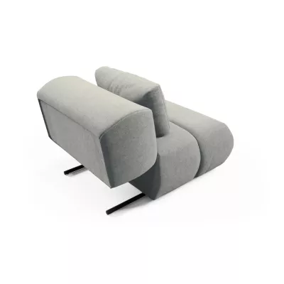 Čalouněné křeslo OSHAWA - ocelové šedé