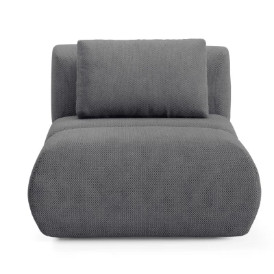 Čalouněné křeslo OSHAWA - tmavé popelavé