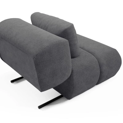 Čalouněné křeslo OSHAWA - tmavé popelavé