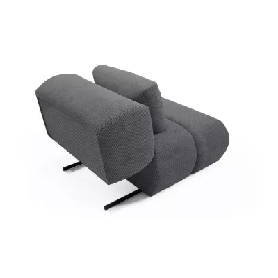 Čalouněné křeslo OSHAWA - tmavé popelavé