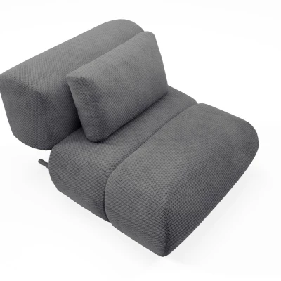 Čalouněné křeslo OSHAWA - tmavé popelavé