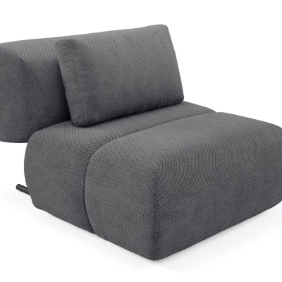 Čalouněné křeslo OSHAWA - tmavé popelavé