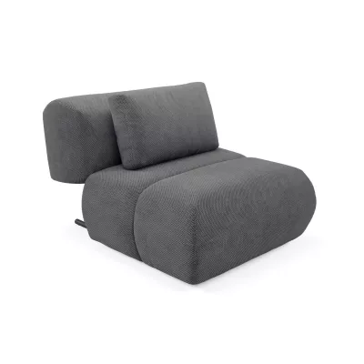 Čalouněné křeslo OSHAWA - tmavé popelavé