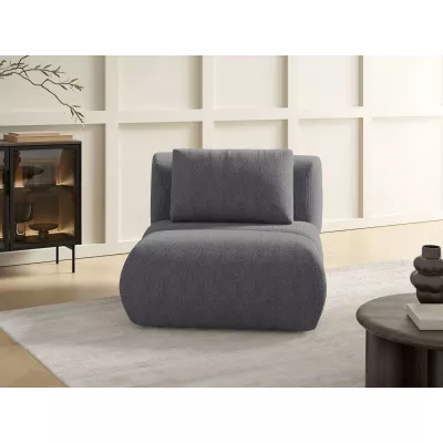 Čalouněné křeslo OSHAWA - tmavé popelavé