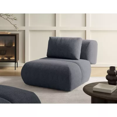 Čalouněné křeslo OSHAWA - tmavé popelavé