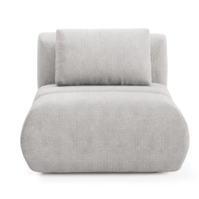 Čalouněné křeslo OSHAWA - světlé šedé