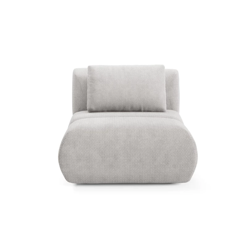 Čalouněné křeslo OSHAWA - světlé šedé